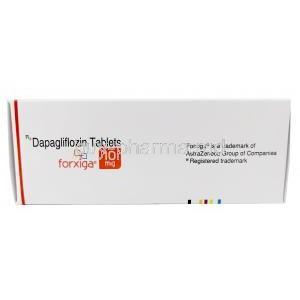 Forxiga, Dapagliflozin 10mg, 98 tablets, AstraZeneca, Box information, Trademark information