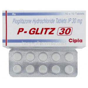 Pioglit, Generic  Actos, Pioglitazone 30 Mg Tablet (Sun Pharma)