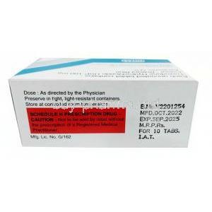 Trazonil 100, Trazodone Hydrochloride 100 mg,  Intas, Box information, Mfg date, Exp date