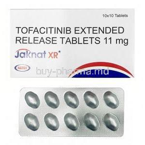 Jaknat XR, Tofacitinib 11mg, Natco Pharma, Box, Blisterpack