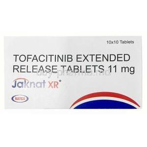 Jaknat XR, Tofacitinib 11mg, Natco Pharma, Box front view
