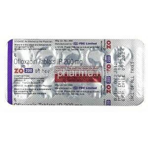 ZO, Ofloxacin 200mg, FDC Ltd, Blisterpack information