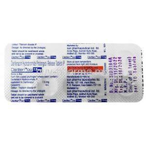 Dariten OD, Darifenacin 7.5mg, Sun Pharmaceutical Industries, Blisterpack information