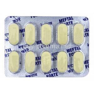 Meftal Forte,Mefenamic Acid 500 mg / Paracetamol 325 mg, Blue Cross Laboratories Ltd, Blisterpack