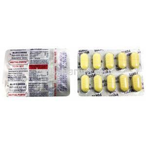 Meftal Forte, Mefenamic Acid 500mg/ Paracetamol 325mg, blister pack presentation