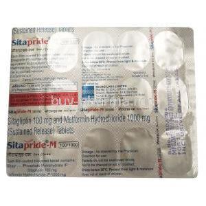 Sitapride M, Sitagliptin/ Metformin