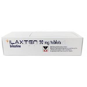 Ilaxten, Bilastine 20mg,A. Menarini Farmaceutica Internazionale SRL, Box bottom view