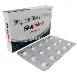 Sitapride 25, Sitagliptin 25mg, Micro Labs Ltd,Box, Blisterpack