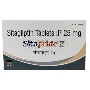 Sitapride 25, Sitagliptin 25mg, Micro Labs Ltd,Box front view