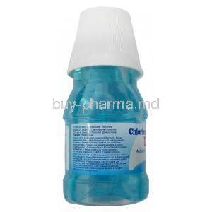 Hexidine Mouth Wash,Chlorhexidine Gluconate 0.2% w/w,Mouth Wash 80mL,Icpa Health Products, Bottle information, Composition