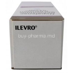 Ilevro Opthalmic Suspension, Nepafenac 0.3% wv, Opthalmic Suspension(Eyedrop) 3mL, Novartis India Ltd, Box top view