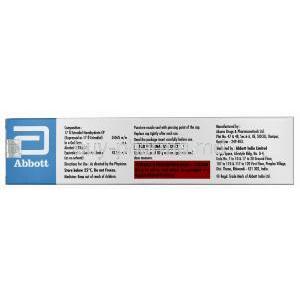 Estrabet Gel, Estradiol Valerate 0.06%, Gel 80g, Abbott, Box information