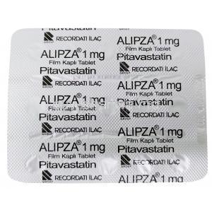 Alipza 1mg, Pitavastatin 1 mg, Pierre Fabre, Blisterpack information