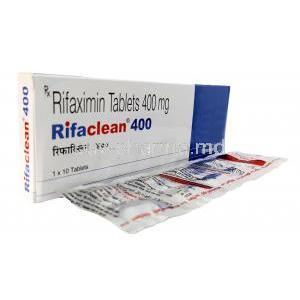 Rifaclean 400, Rifaximin 400 mg, Emcure Pharmaceuticals Ltd, Box,Sheet