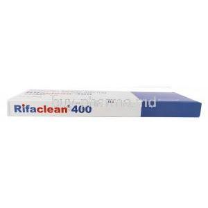 Rifaclean 400, Rifaximin 400 mg, Emcure Pharmaceuticals Ltd, Box bottom view