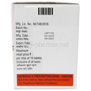 Rifaclean 550, Rifaximin 550 mg, Emcure Pharmaceuticals Ltd, Box information, Mfg date, Exp date