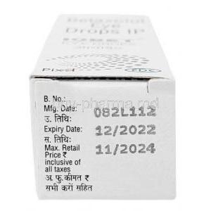 Iobet Eye Drop, Betaxolol 0.5% wv, Eye Drop 5mL, FDC Ltd, Box information, Mfg date, Exp date