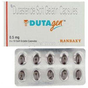 1545-Dutagen, Dutasteride 0,5mg, Soft capsule, Box, Blisterpack