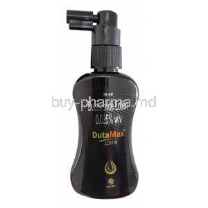 Dutamax Lotion, Dutasteride 0.025%, Lotion 60mL,Galcare Pharmaceutical Pvt Ltd, Bottle front view