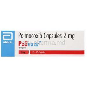 Poliexar, Polmacoxib 2mg, Abbott, Box front view