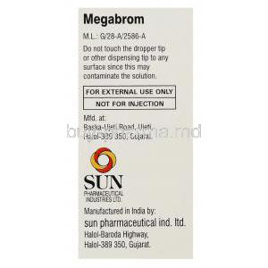 Megabrom, Generic Xibrom,  Bromfenac Sodium Eye Drops Manufacturer Information