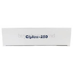 Ciplox, Ciprofloxacin 250 mg, Cipla,  Box top view