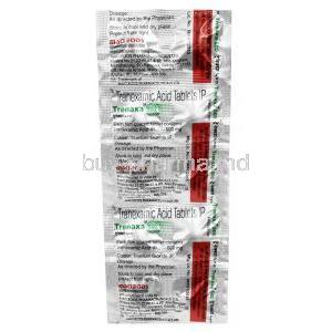 Trenaxa, Tranexamic Acid 500 mg,10 tablets, Macleods Pharma, Sheet information, Manufacturer