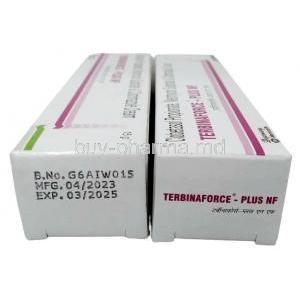 Terbinaforce Plus NF Cream, Cream 15g, Mankind Pharma Ltd, Box side view