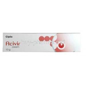 Acivir, Acycolvir 5% Cream, cream 10g, CIPLA, Box front view