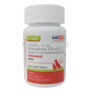 Strongbeat for Dogs and Cats, 30tablets, Sava Healthcare, Bottle