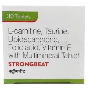 Strongbeat for Dogs and Cats, 30tablets, Sava Healthcare, Box top view
