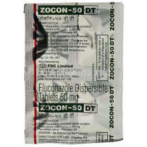 Zocon 50, Generic Diflucan,  Fluconazole Packaging