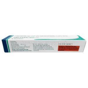 Tronin MS Gel, Tretinoin Microspheres 0.04%, Gel 20g,Talent India, Box information, Composition