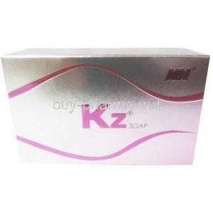 KZ Soap, Ketokonazole and others, Soap 75g, Hegde and Hegde Pharmaceutical LLP, Box front view
