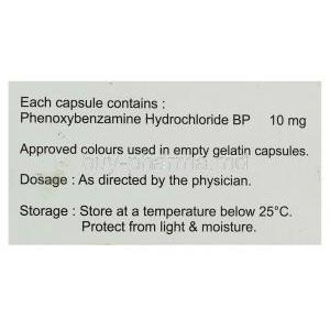 Fenoxene, Generic Dibenyline ,  Phenoxybenzamine Composition