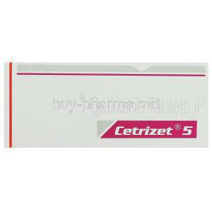 Cetrizet 5, Generic  Zyrtec, Cetirizine 5mg Box