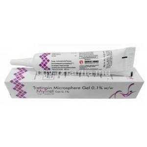 MyTret,Tretinoin Gel Microsphere 0.1%,Gel 15g, Grace Derma Healthcare, Box, Tube