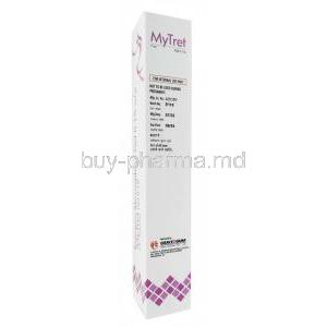 MyTret,Tretinoin Gel Microsphere 0.1%,Gel 15g, Grace Derma Healthcare, Box information, Mfg date, Exp date