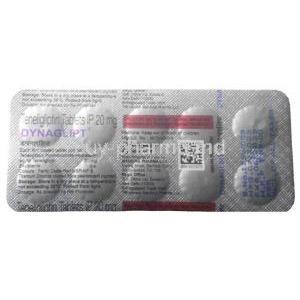 Dynaglipt, Teneligliptin 20mg, Mankind Pharma, Blisterpack information