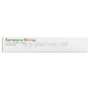 Fampyra, Fampridine 10mg, Biogen, Box side view