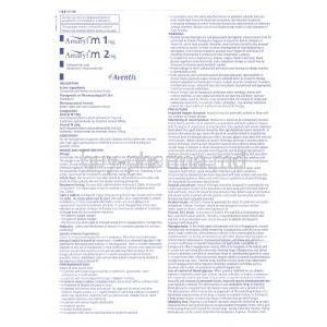 Amaryl, Metformin/ Glimepiride Metformin/ Glimepiride Information Sheet 1
