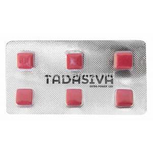 Tadasiva Extra Power, Sildenafil 100mg,Tadalafil 20mg, Healing Pharma India Pvt Ltd, Blisterpack