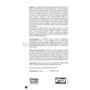 Clinvet, Generic  Antirobe/ Cleocin, Clindamycin Hydrochloride information sheet 2