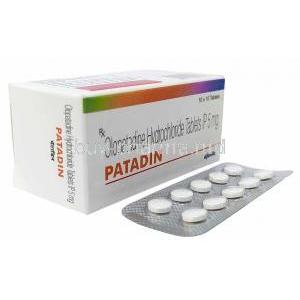 Patadin, Olopatadine 5mg, Ajanta Pharma Ltd, Box, Blisterpack