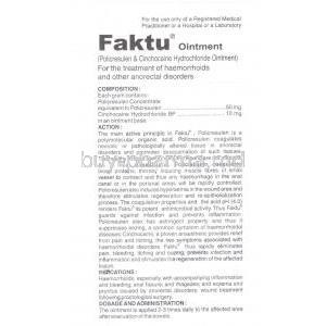 Faktu, Policresulen / Cinchocaine HCl information sheet 1