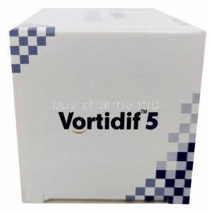 Vortidif, Vortioxetine 5mg, Sun Pharmaceutical,Box side view