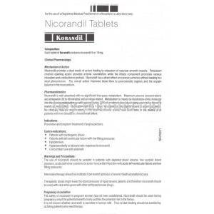 Korandil, Generic  Ikorel, Nicorandil Information Sheet 1