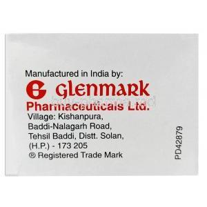 Maclar 500, Clarithromycin 500mg, Glenmark, Box information, Manufacturer