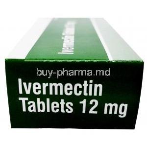 Ivermectin(Sava), Ivermectin 12mg 50 tabs, Sava Healthcare, Box Side view-2