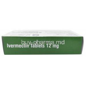Ivermectin(Sava), Ivermectin 12mg 50 tabs, Sava Healthcare, Box top view